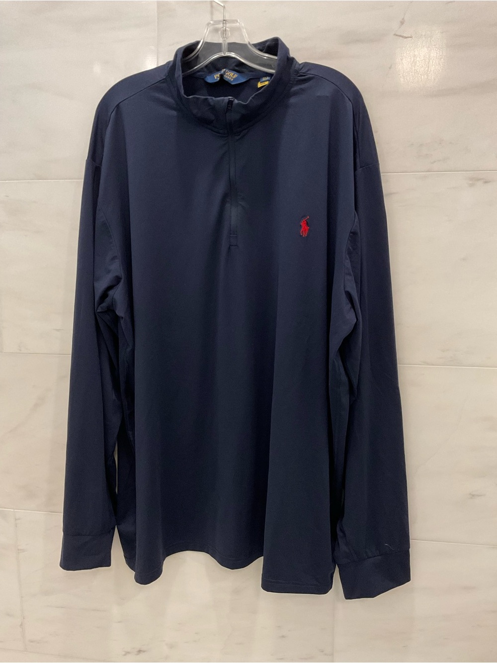 Polo Ralph Lauren POLO GOLF Navy Blue Performance 1/4 Zip Pullover 2XLT W20